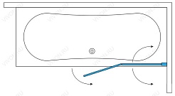 Aessel  Шторка на ванну Aessel Самба (R) – фотография-2